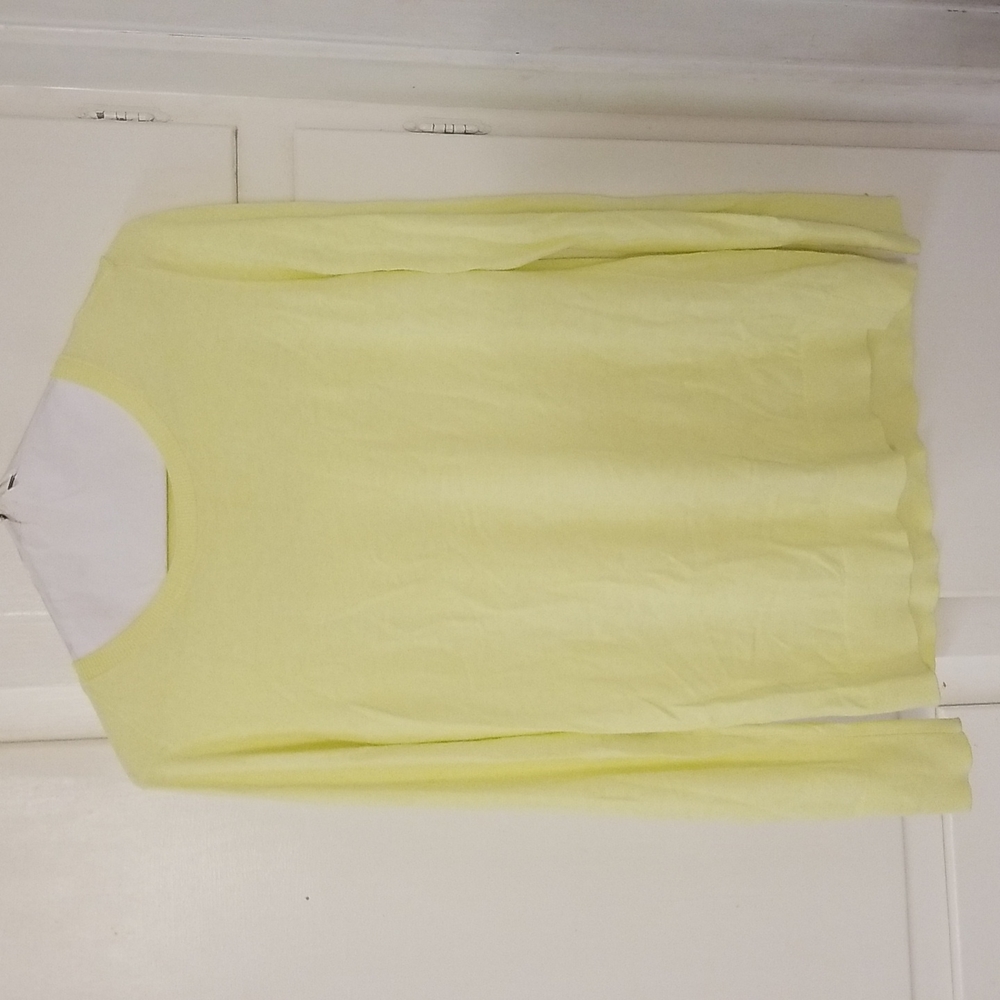 Loft  neon yellow sweater